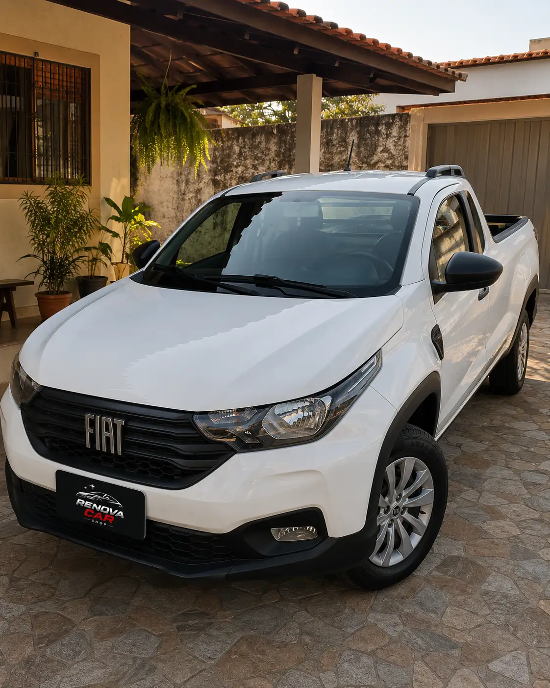 Carro branco com acabamento renovado apos Resina Extreme